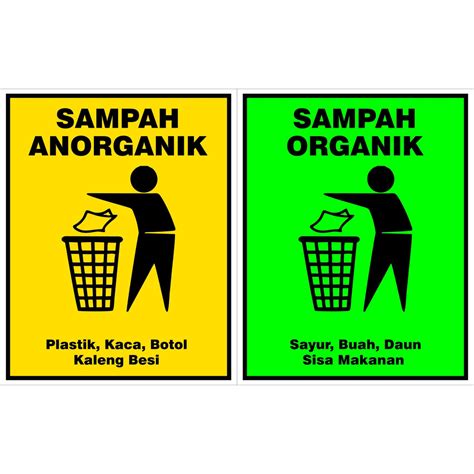 logo sampah organik dan non organik